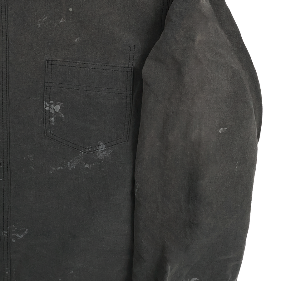 [2026SS] 4091LVE 20’s Black Cotton/Linen Farmers Shirt VE (Vintage Effect)