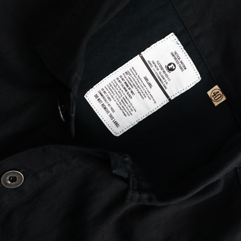 [2026SS] 4097-1 US Army Black Black Denim Pullover Shirt