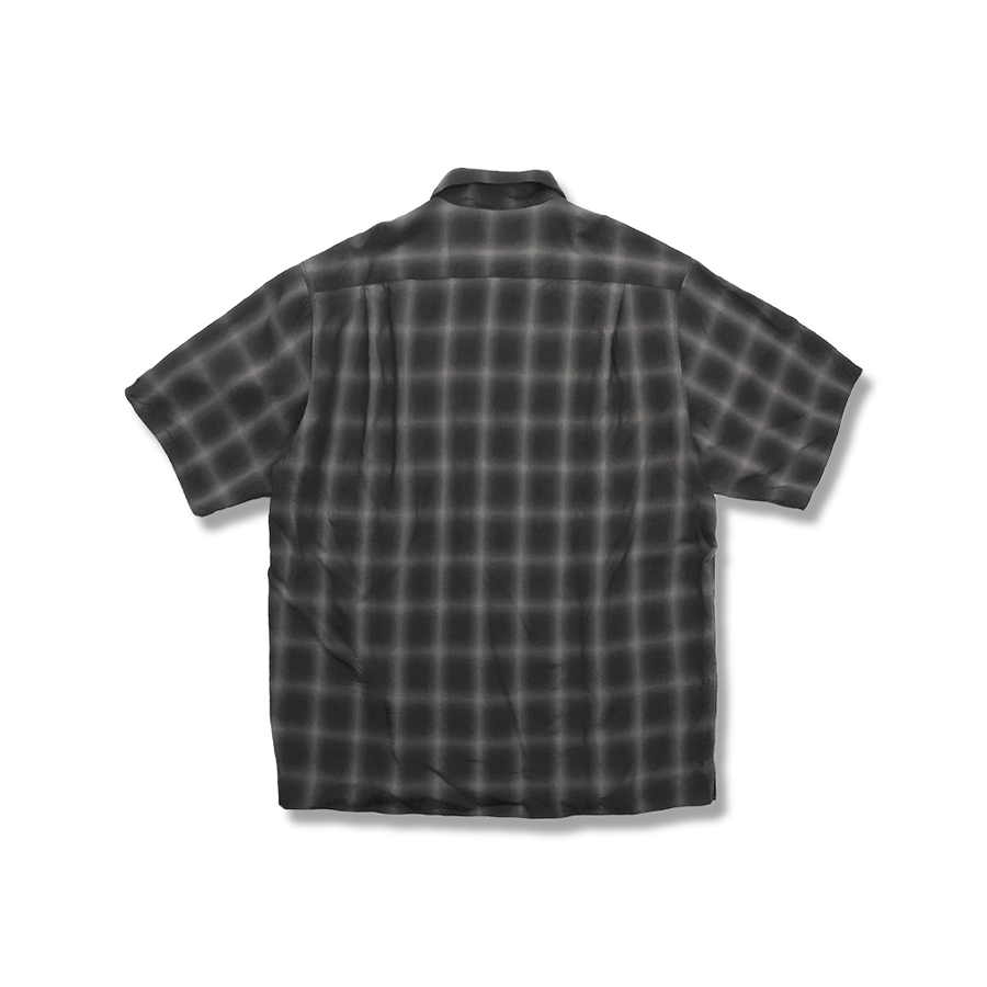 [2026SS] 4100-4 Ombre Check Open Collar S/S Shirt