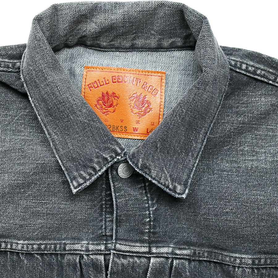 [2025AW] 2102BKSSHW Type 2 Black Denim Jacket Dartford (Super Smooth)