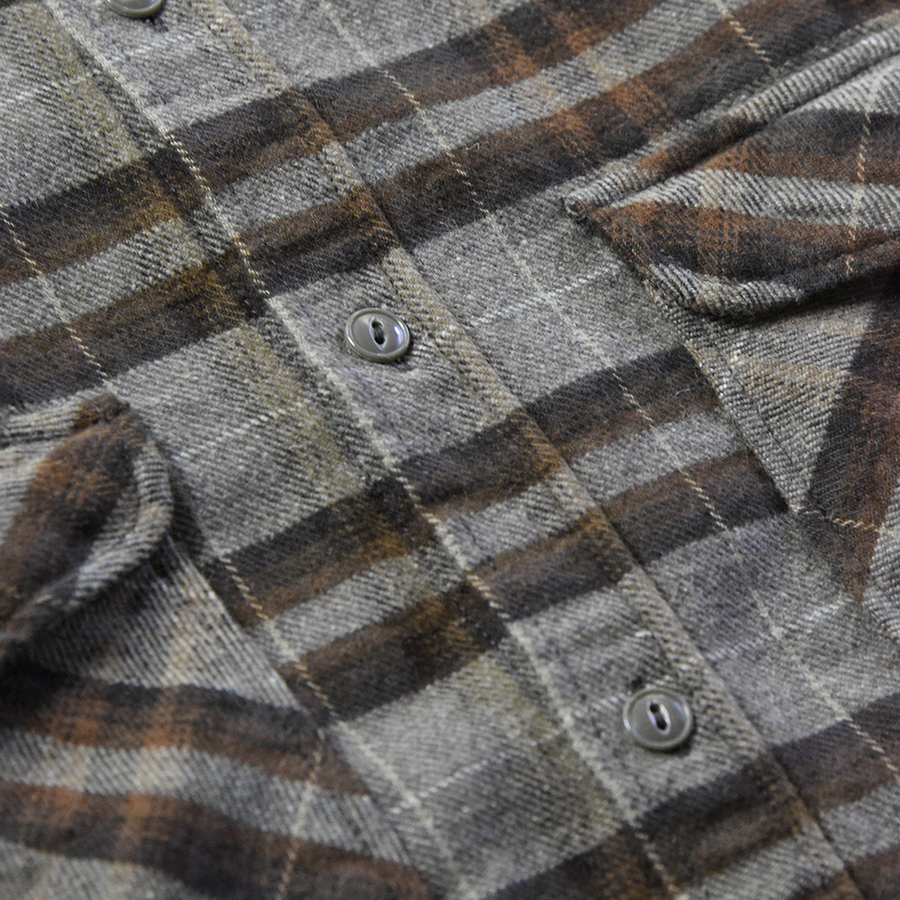 【2023AW】4079-3 Cotton Wool Check CPO Shirt(ONLINE LIMITED)