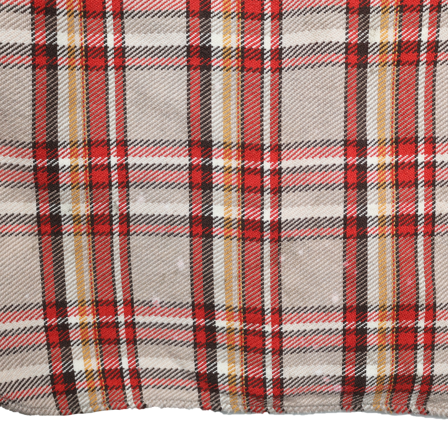 [2025AW] 4094HW Original Cotton Check Flannel Work Shirt Fade＆Damage