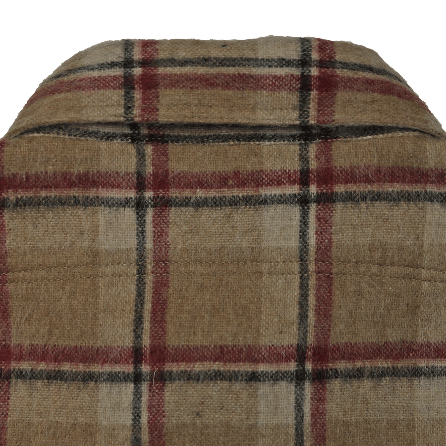 [2025AW] 4096 Wool Shaggy Check Work Shirt