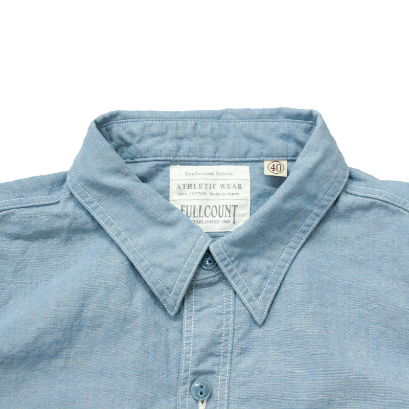 4821 - Chambray Shirt Short Sleeve- Blue /Indigo (No Reproduction Color)