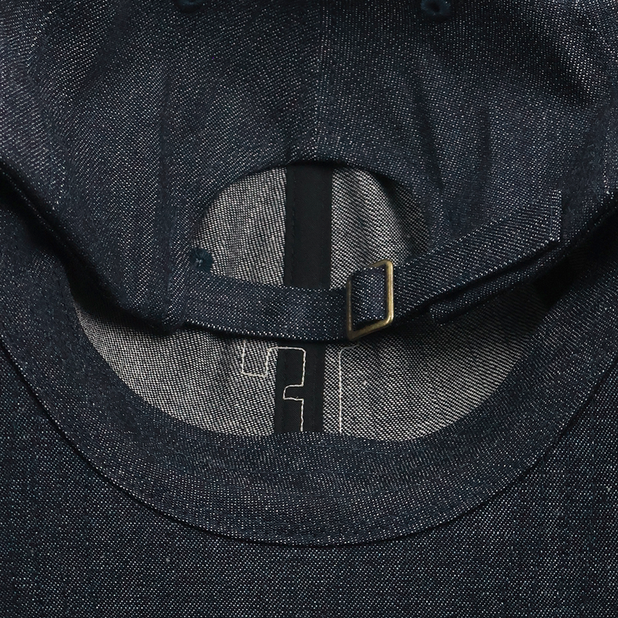 [2026SS] 6843L 6Panel Low-Crown Denim Baseball ’F’ Cap