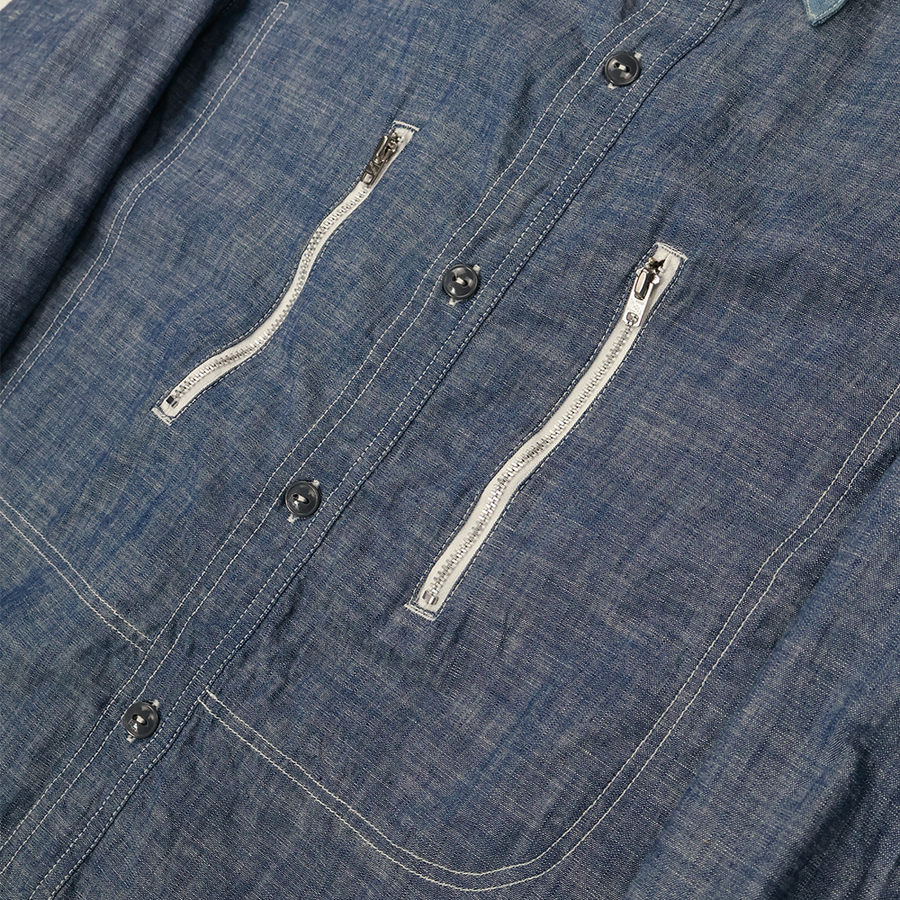 [2026SS] Fu15-Sh-101 Watteau Gathered Ventilated Pocket Shirt