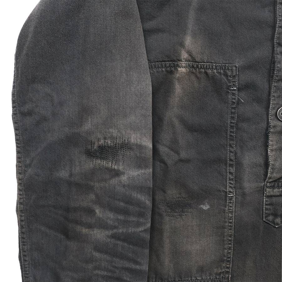 [2026SS] 4097VE-1 US Army Black Black Denim Pullover Shirt VE (Vintage Effect)