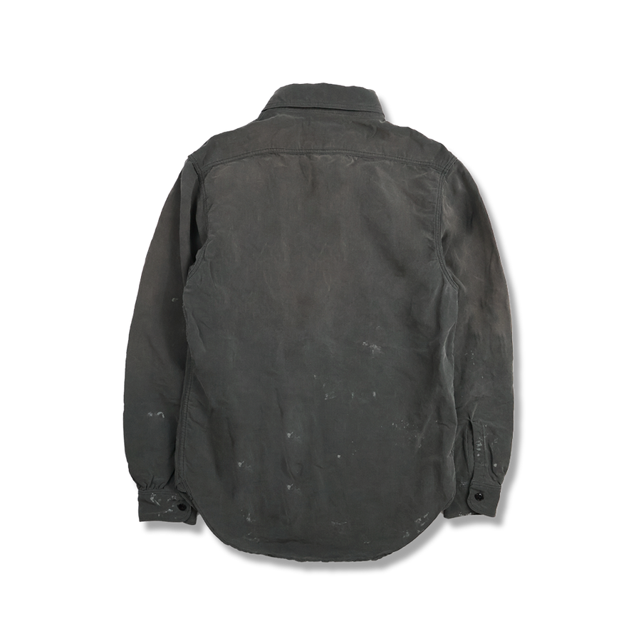 [2026SS] 4091LVE 20’s Black Cotton/Linen Farmers Shirt VE (Vintage Effect)