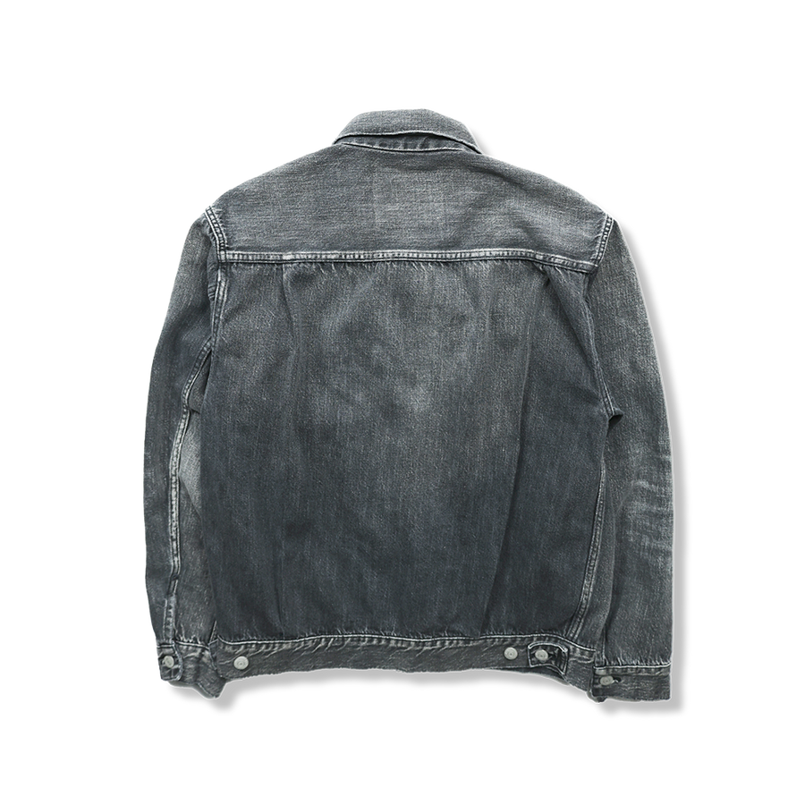 [2025AW] 2102BKSSHW Type 2 Black Denim Jacket Dartford (Super Smooth)