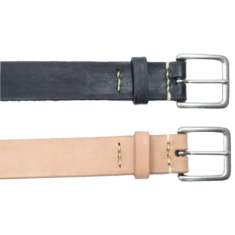6218 Wild Leather Narrow Belt – FULLCOUNT