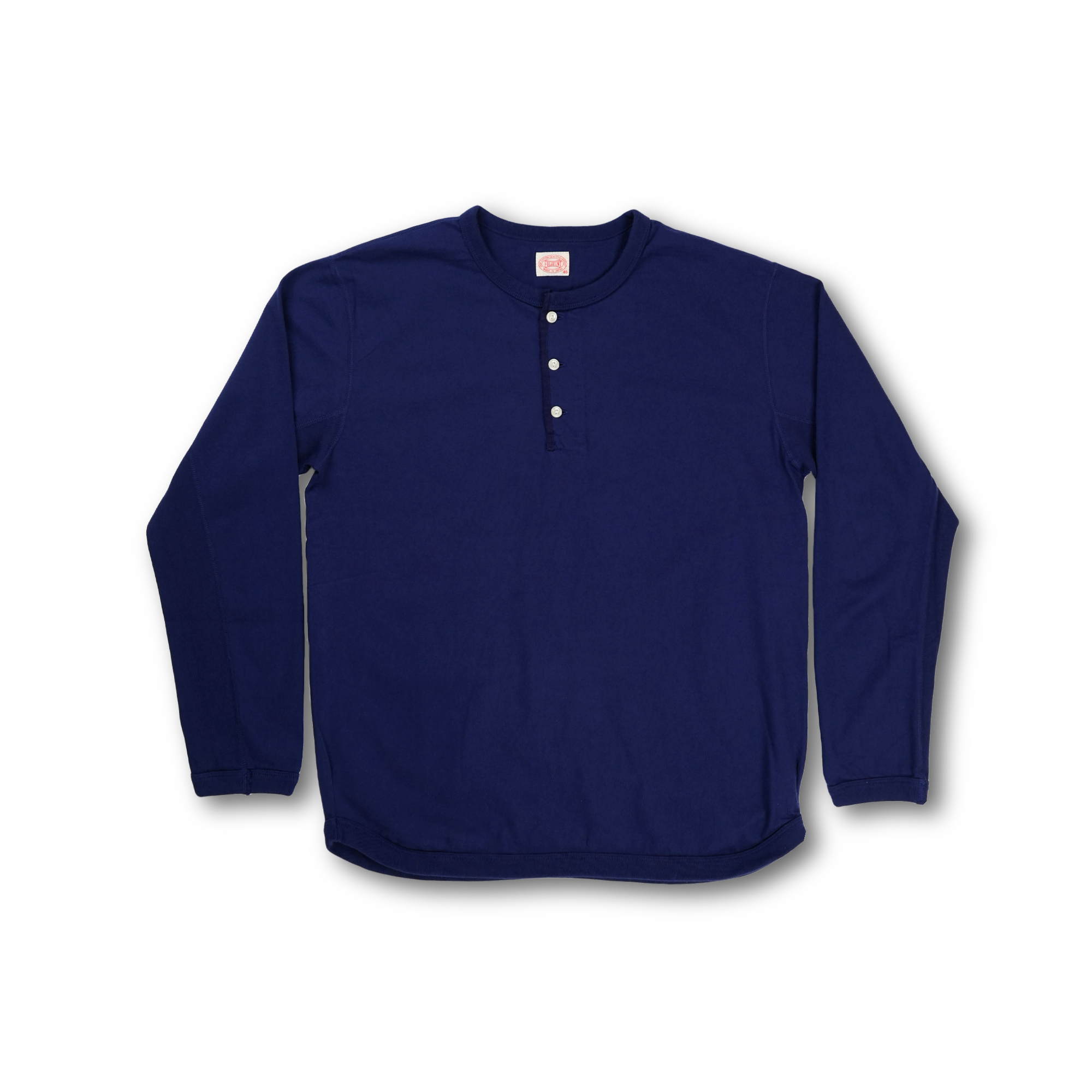 5222LH-SOS Flat Seam Heavyweight Longsleeve Henley T Shirt