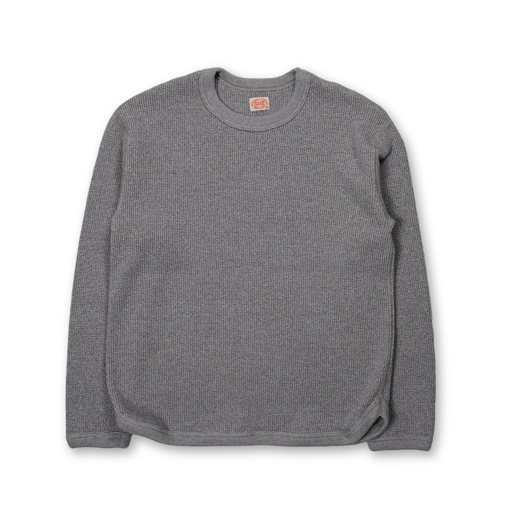 5964-24 - Twisted Heather Waffle L/S T-shirt - – FULLCOUNT