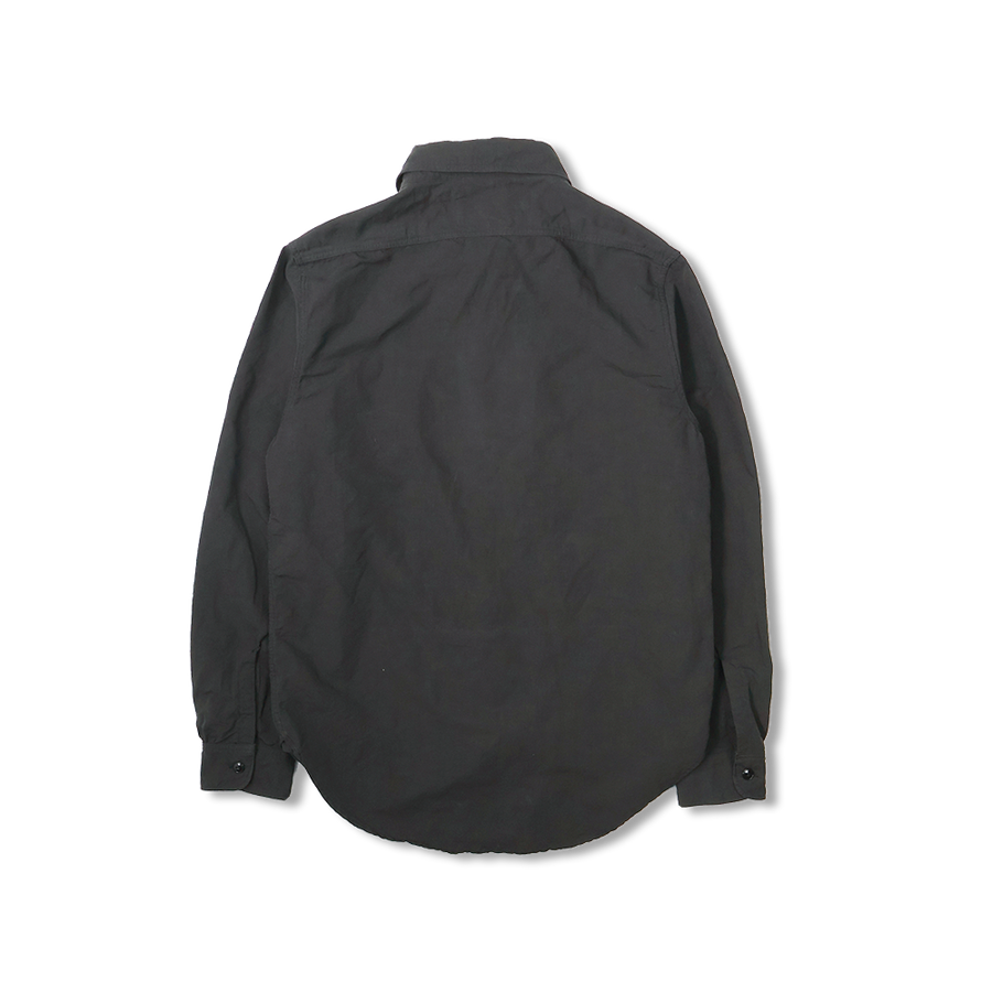 [2026SS] 4091L 20’s Black Cotton/Linen Farmers Shirt