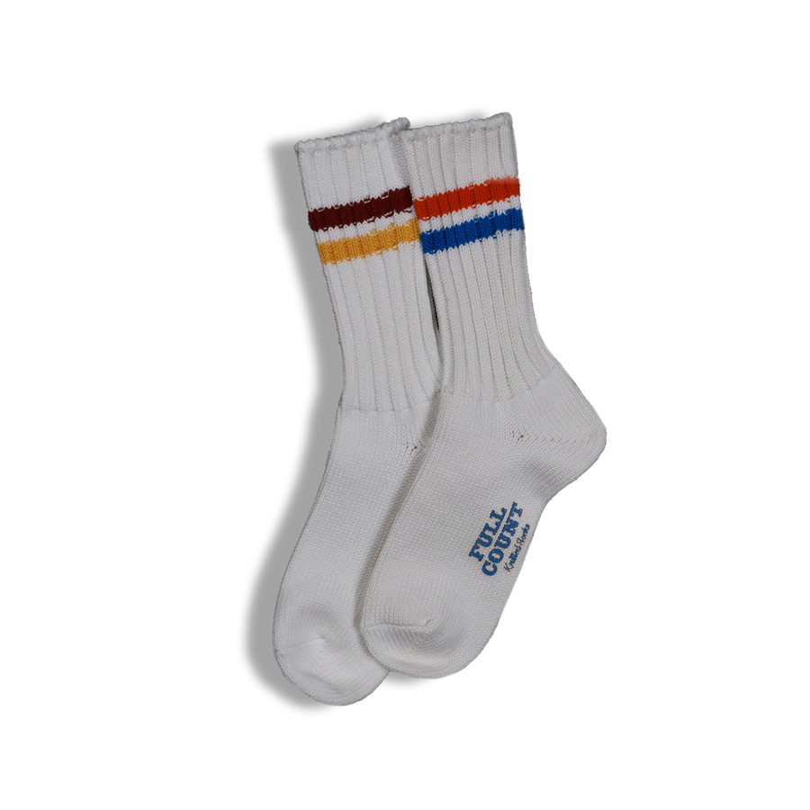 [2025SS]6110-4 - Ribbed Crew Socks -