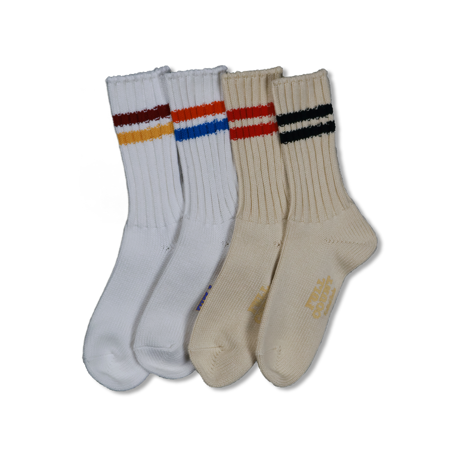 [2025SS]6110-4 - Ribbed Crew Socks -