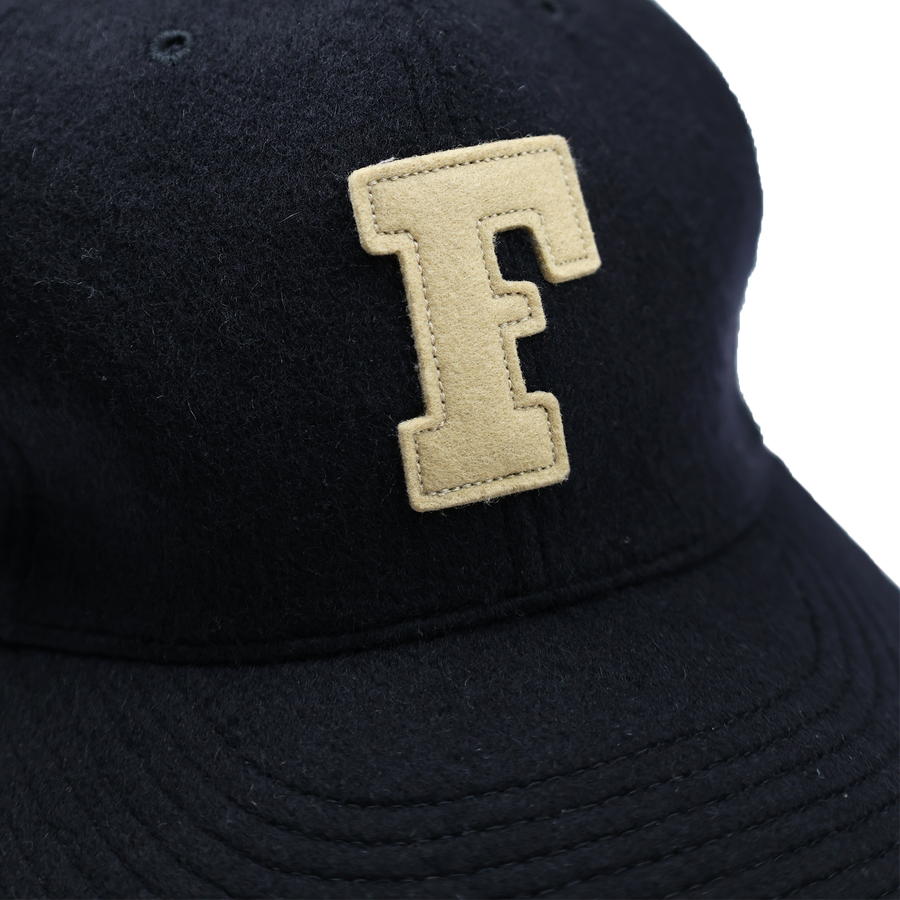 [2025AW] 6843-25 6 Panel Wool Melton Baseball Cap F Patch