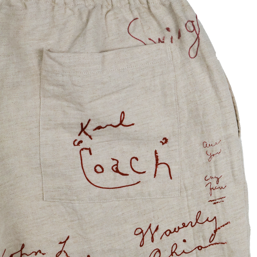 [2026SS] 1143-1 Embroidery Signature Resort Shorts
