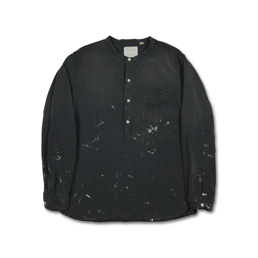 [2025SS]4900HW-SP - Stand Collar Chambray Shirt  “Aging”