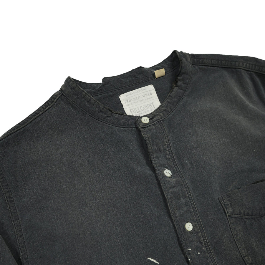 [2025SS]4900HW-SP - Stand Collar Chambray Shirt  “Aging”