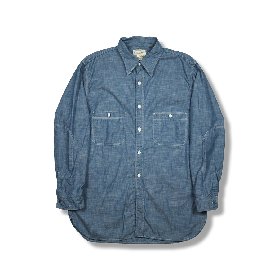 4090-1 - 30s Triple Stitch Chambray Shirt - – FULLCOUNT 4090-1 - 30s Triple Stitch Chambray Shirt - – FULLCOUNT