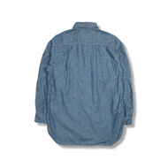 【Special】希少30s chambray shirt super BORO 4090-1 - 30s Triple Stitch Chambray Shirt - – FULLCOUNT