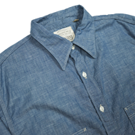 4090-1 - 30s Triple Stitch Chambray Shirt - – FULLCOUNT