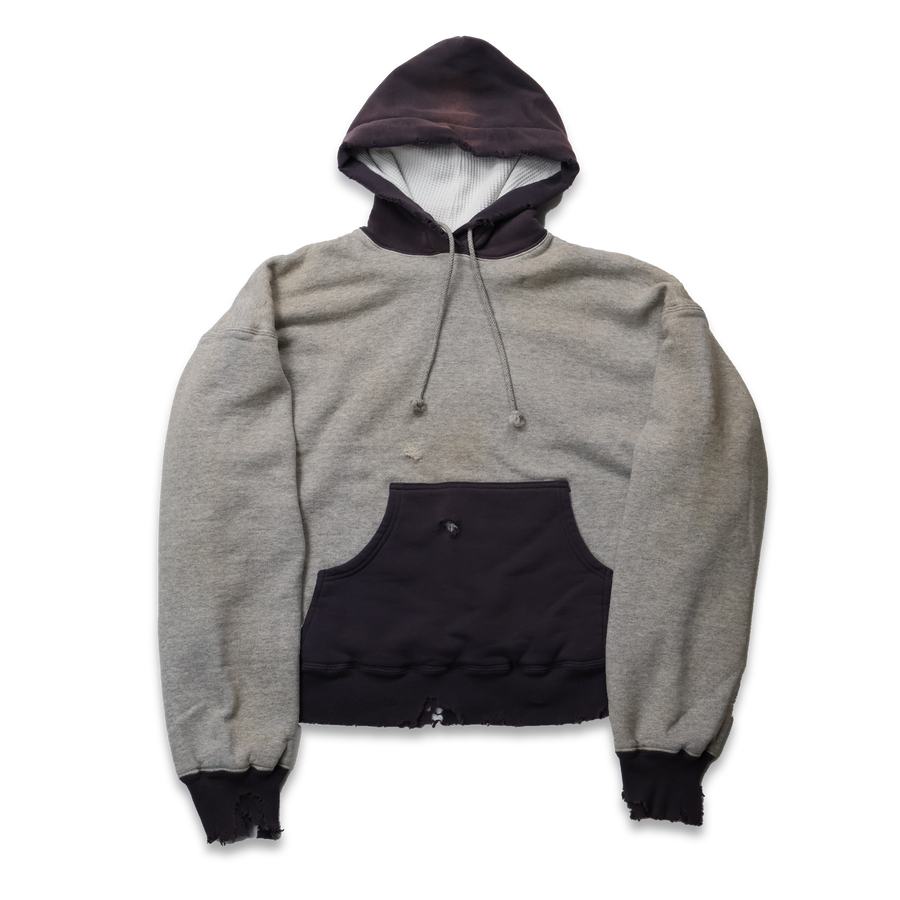 [2025AW] 3770-1 Fading Double Face Sweat Hoodie(damage less)