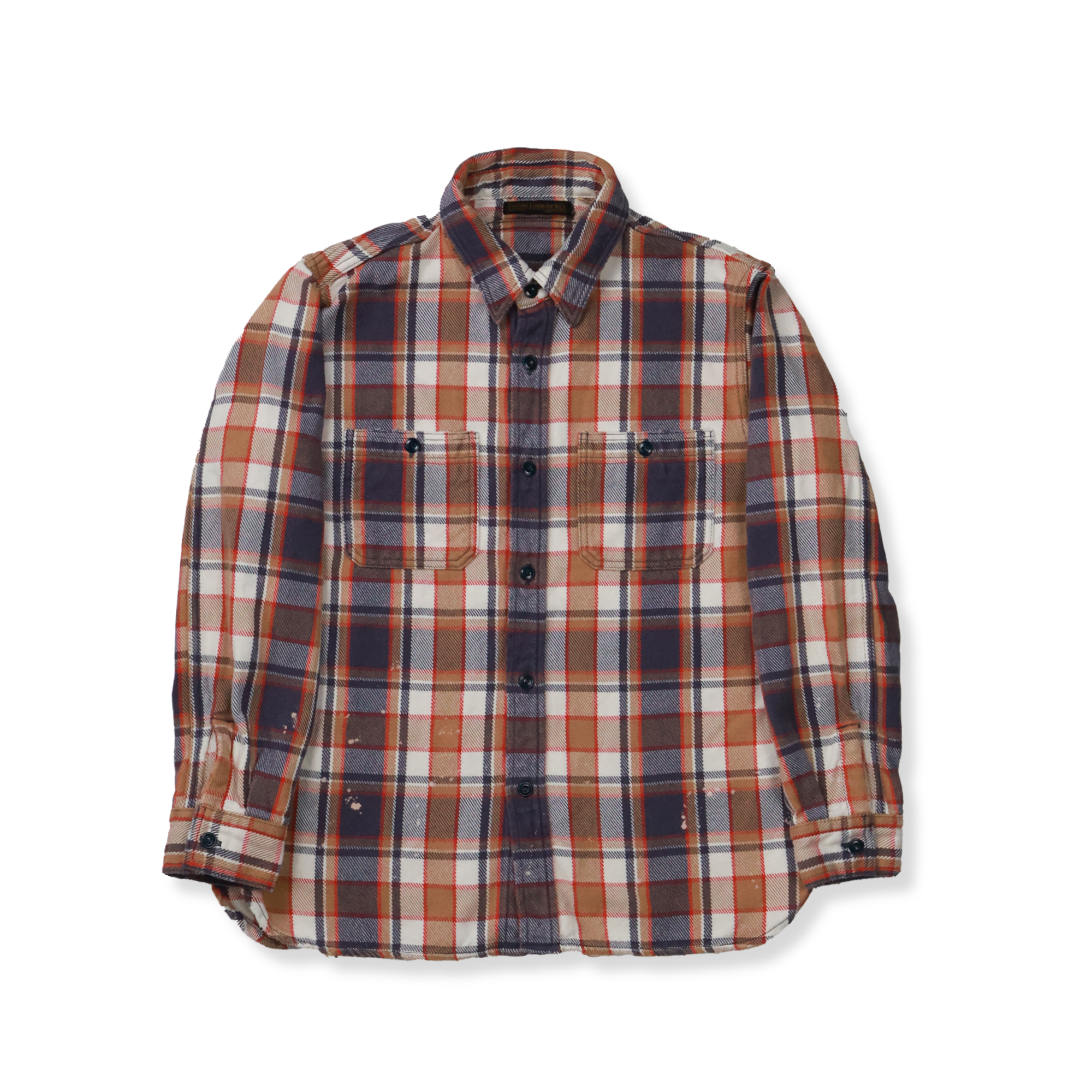 値下げ可能！time is on plaid cotton nel shirts 値下げ可能！time is on plaid cotton nel shirts メンズ