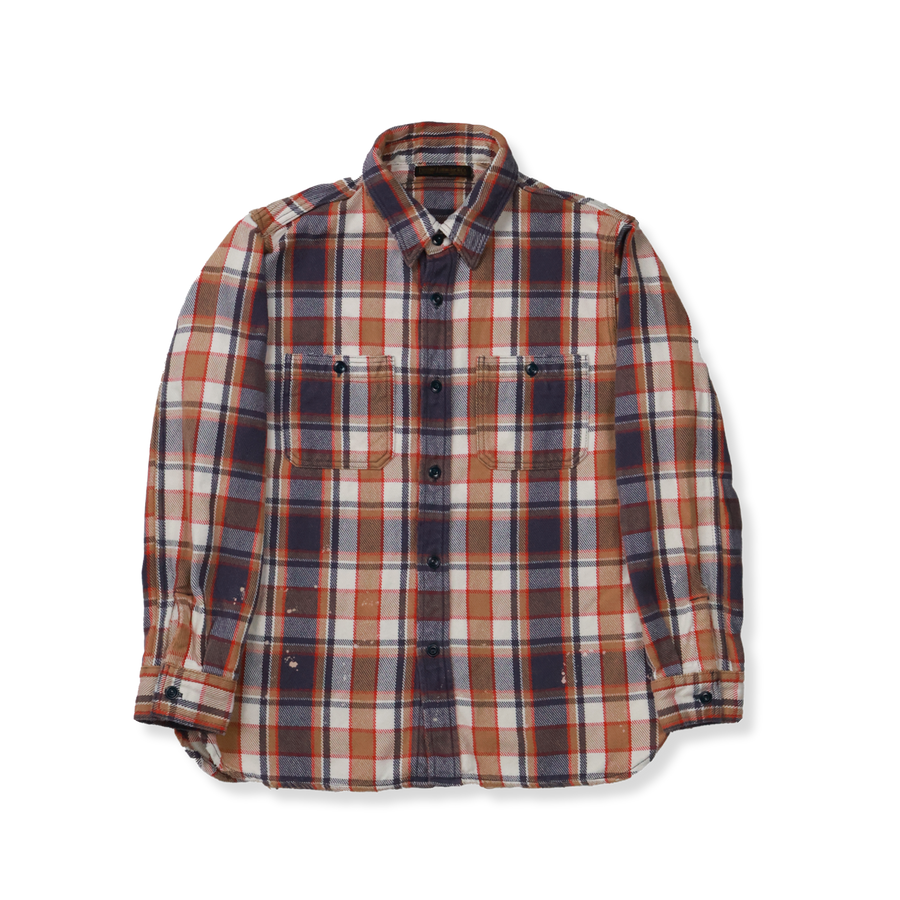 4089 / Original Cotton Flannel Shirt Vintage Wash