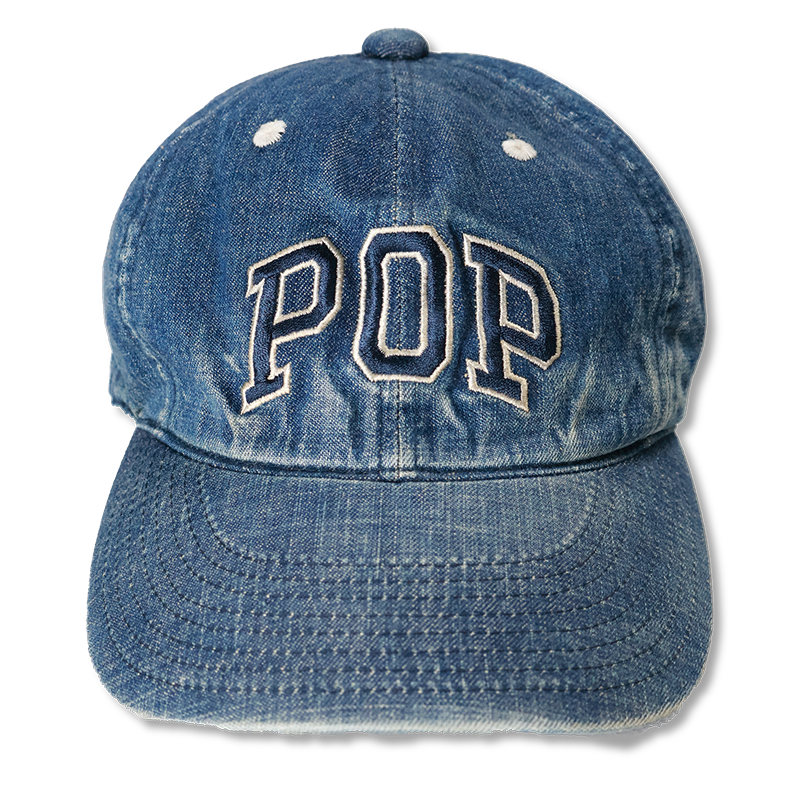 [2025AW] PTC-003HW 6Panel Denim Baseball Cap Vintage Wash