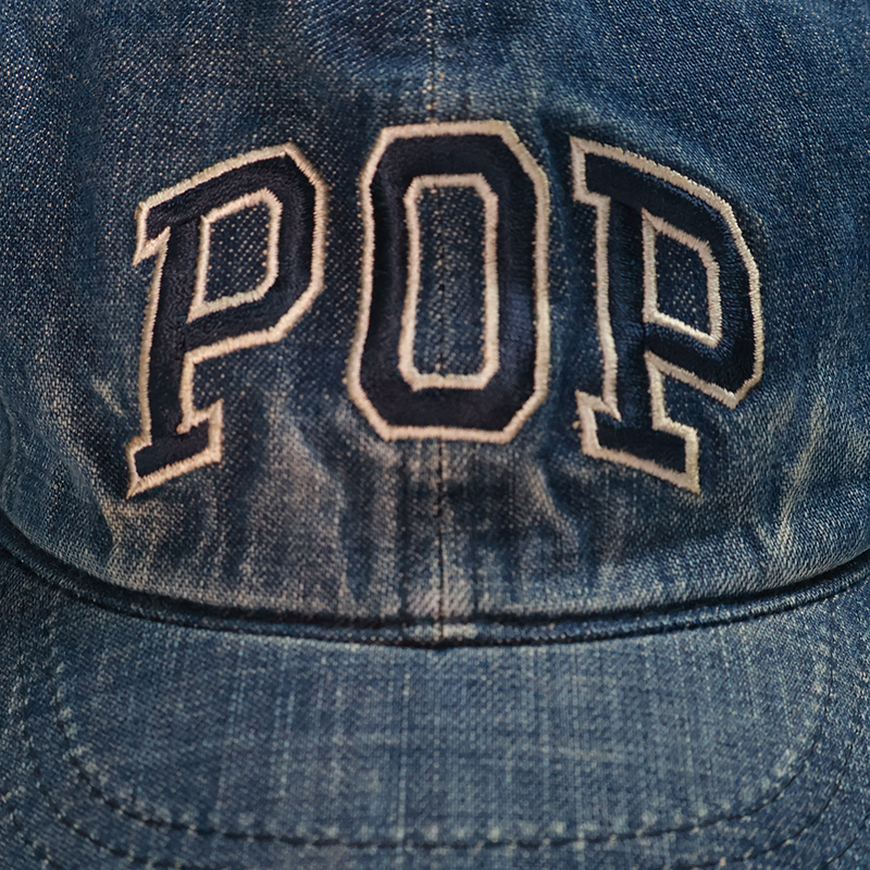 [2025AW] PTC-003HW 6Panel Denim Baseball Cap Vintage Wash