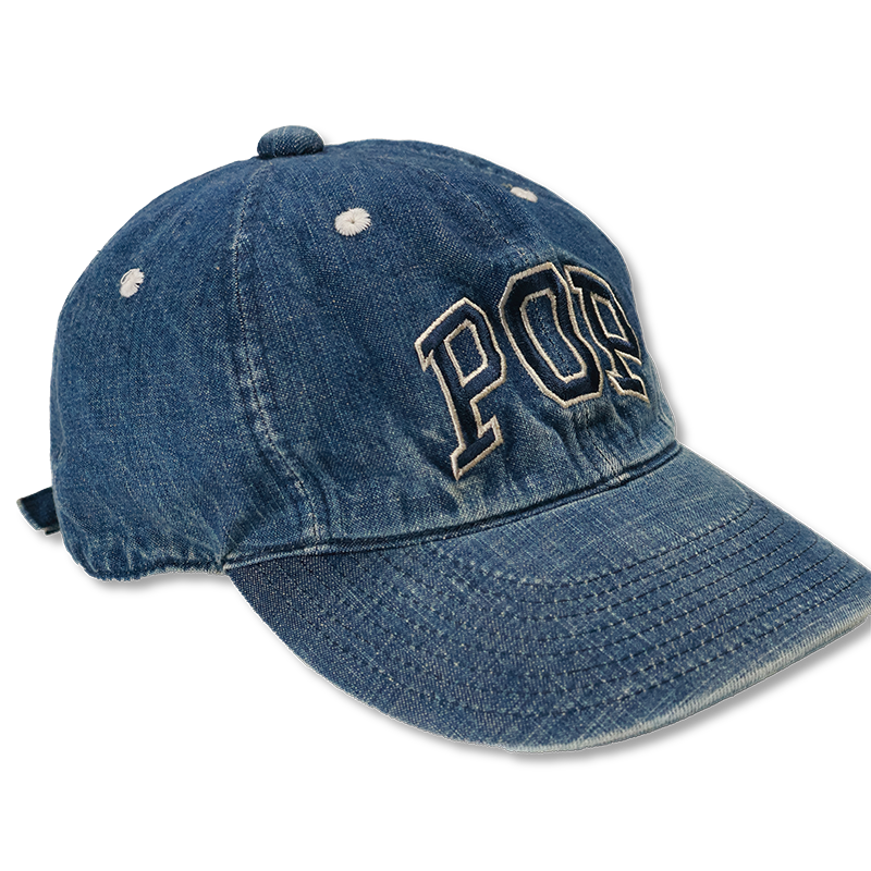 [2025AW] PTC-003HW 6Panel Denim Baseball Cap Vintage Wash