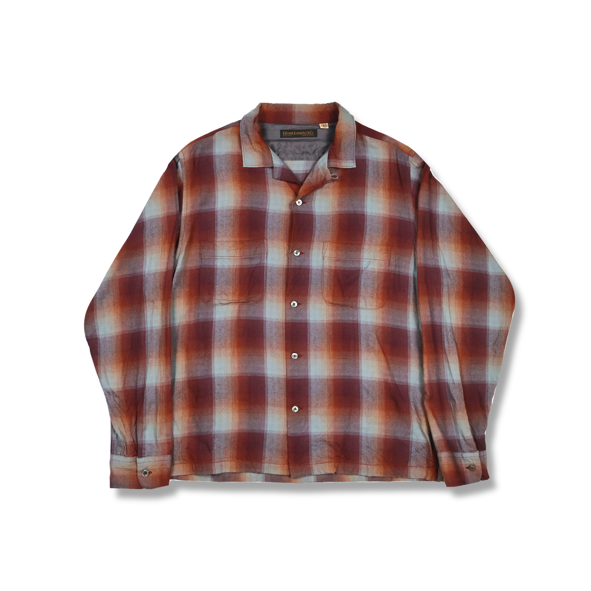 ALONE Inc Rayon Shirt Check Long サイズ3 Big Rayon Shirt Check – ALONE