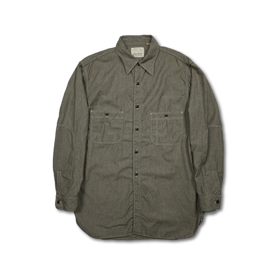 [2025SS] 4090-2 - 30s Triple Stitch Covert Chambray Shirt -