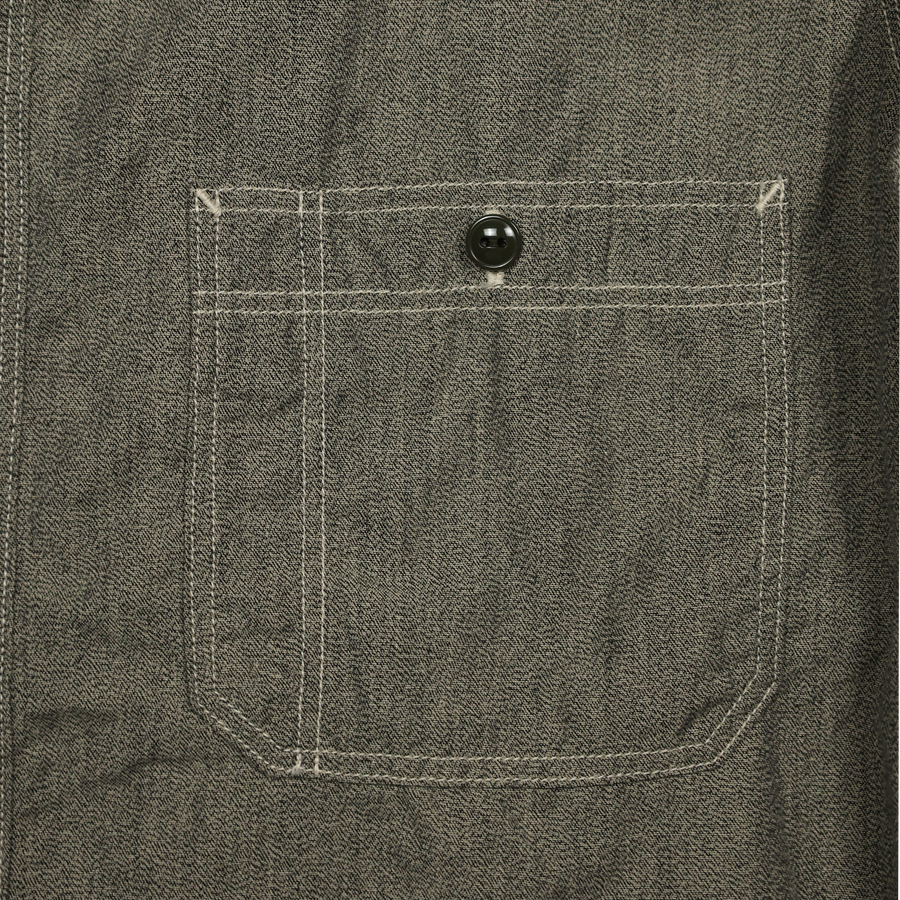 [2025SS] 4090-2 - 30s Triple Stitch Covert Chambray Shirt -