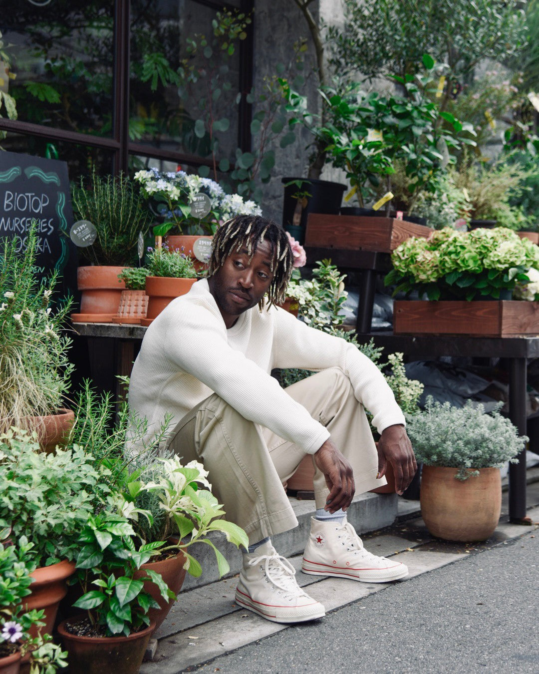 5964-22 - Heavyweight Waffle Long Sleeve T-Shirt - – FULLCOUNT