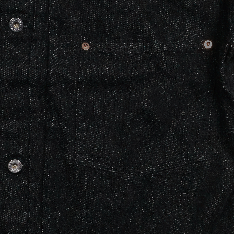 [2026SS] S2107BKSSW WWII Model 11.5oz Black Denim Jacket (One Wash)