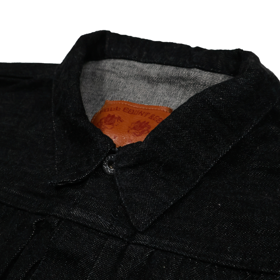 [2026SS] S2107BKSSW WWII Model 11.5oz Black Denim Jacket (One Wash)