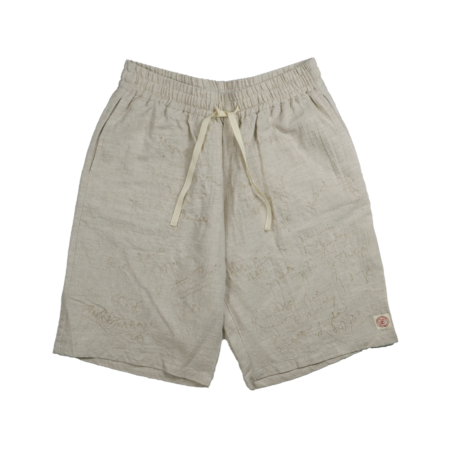 [2026SS] 1143-1 Embroidery Signature Resort Shorts