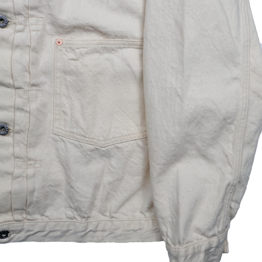 [2026SS] S2107ECSSW WWII Model 11.5oz Ecru Denim Jacket (One Wash)