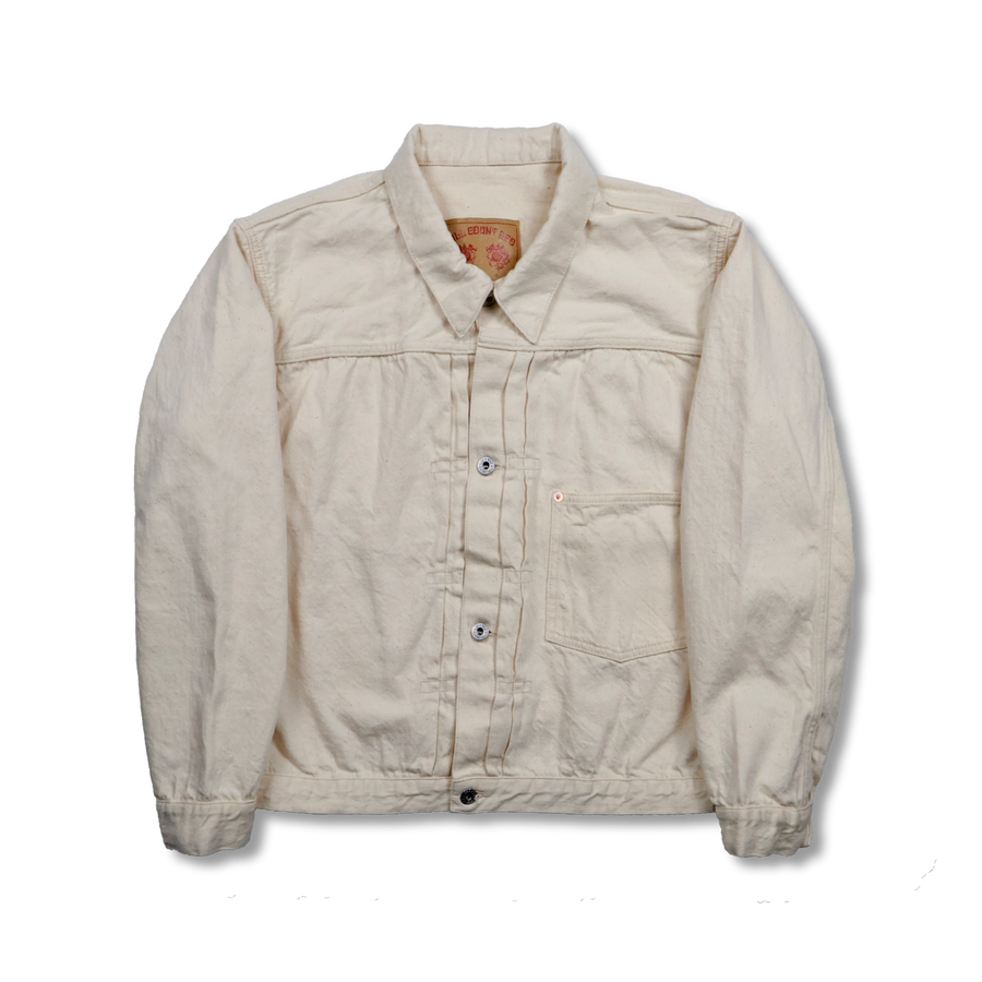 [2026SS] S2107ECSS WWII Model 11.5oz Ecru Denim Jacket (Raw)