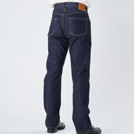 1101BK - Straight Black Denim - – FULLCOUNT