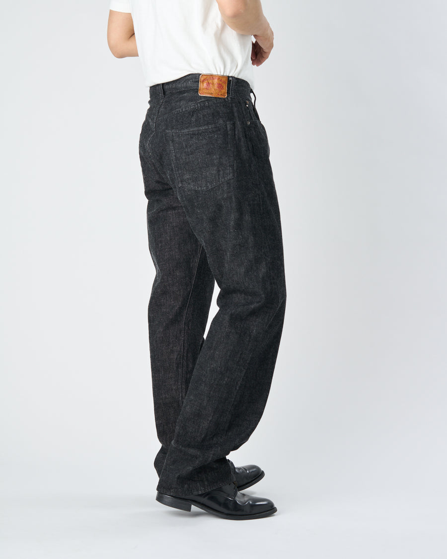 0105BK - Wide Black Denim -