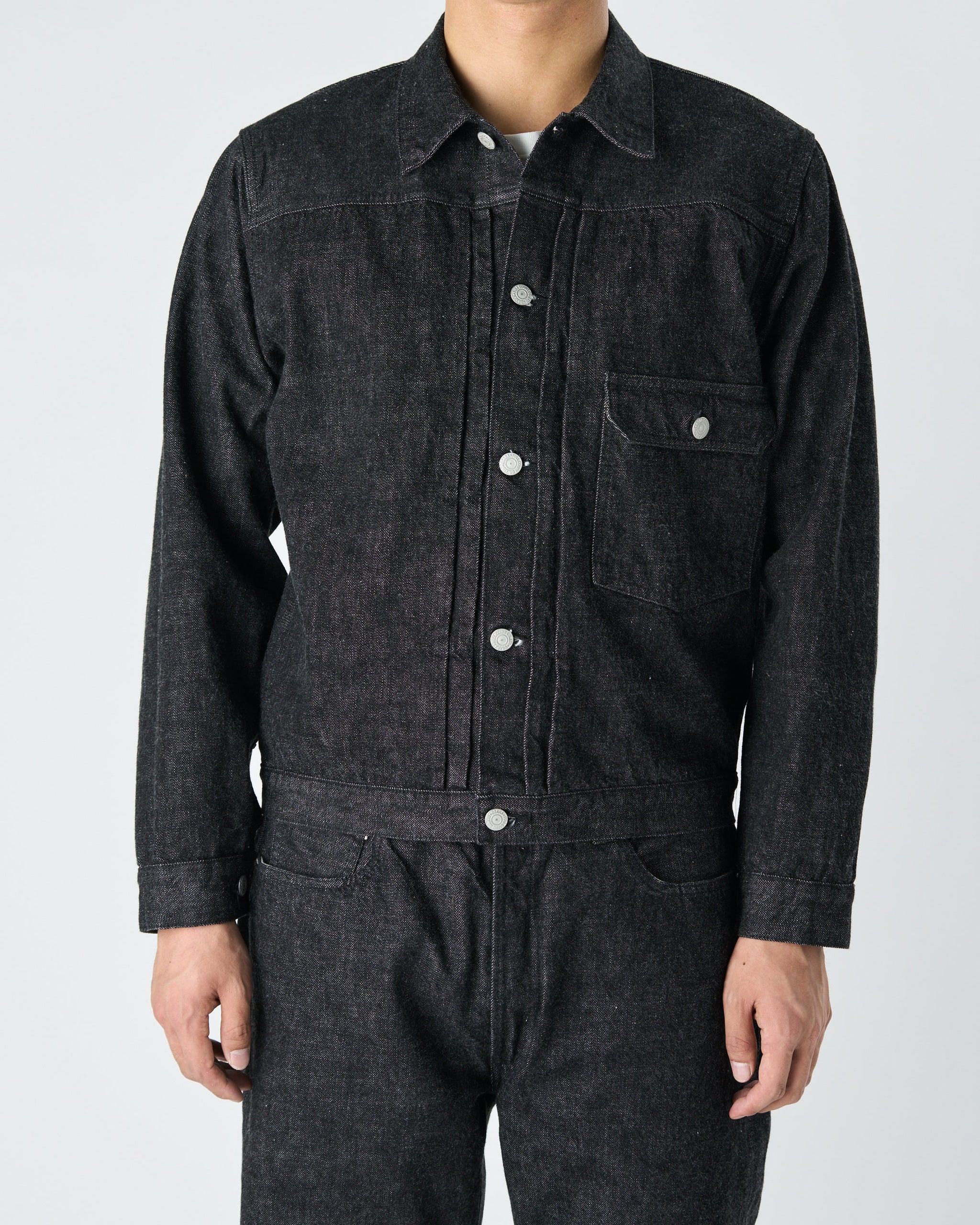 2107BK - Type 1 Black Denim Jacket - FULLCOUNT 2107BK - Type 1 Black Denim Jacket - FULLCOUNT