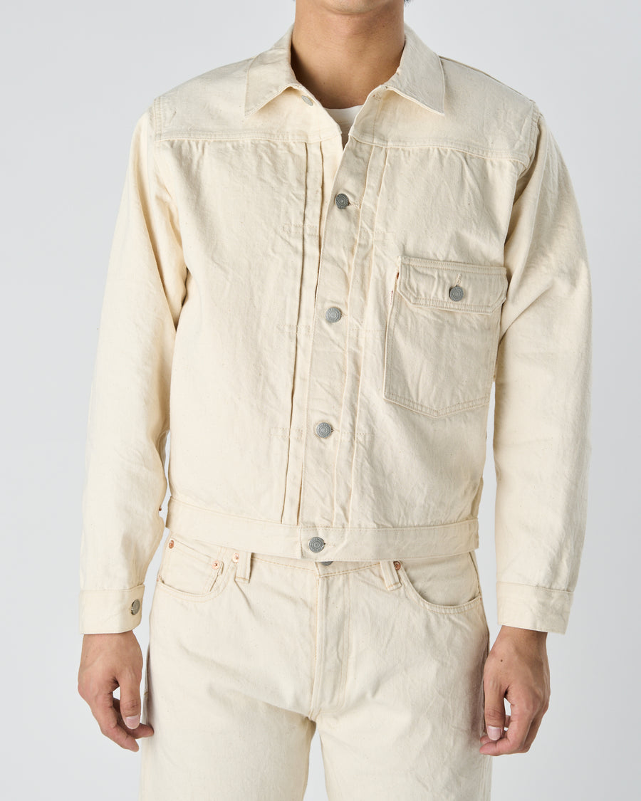 2107EC - Type 1 Ecru Denim Jacket -