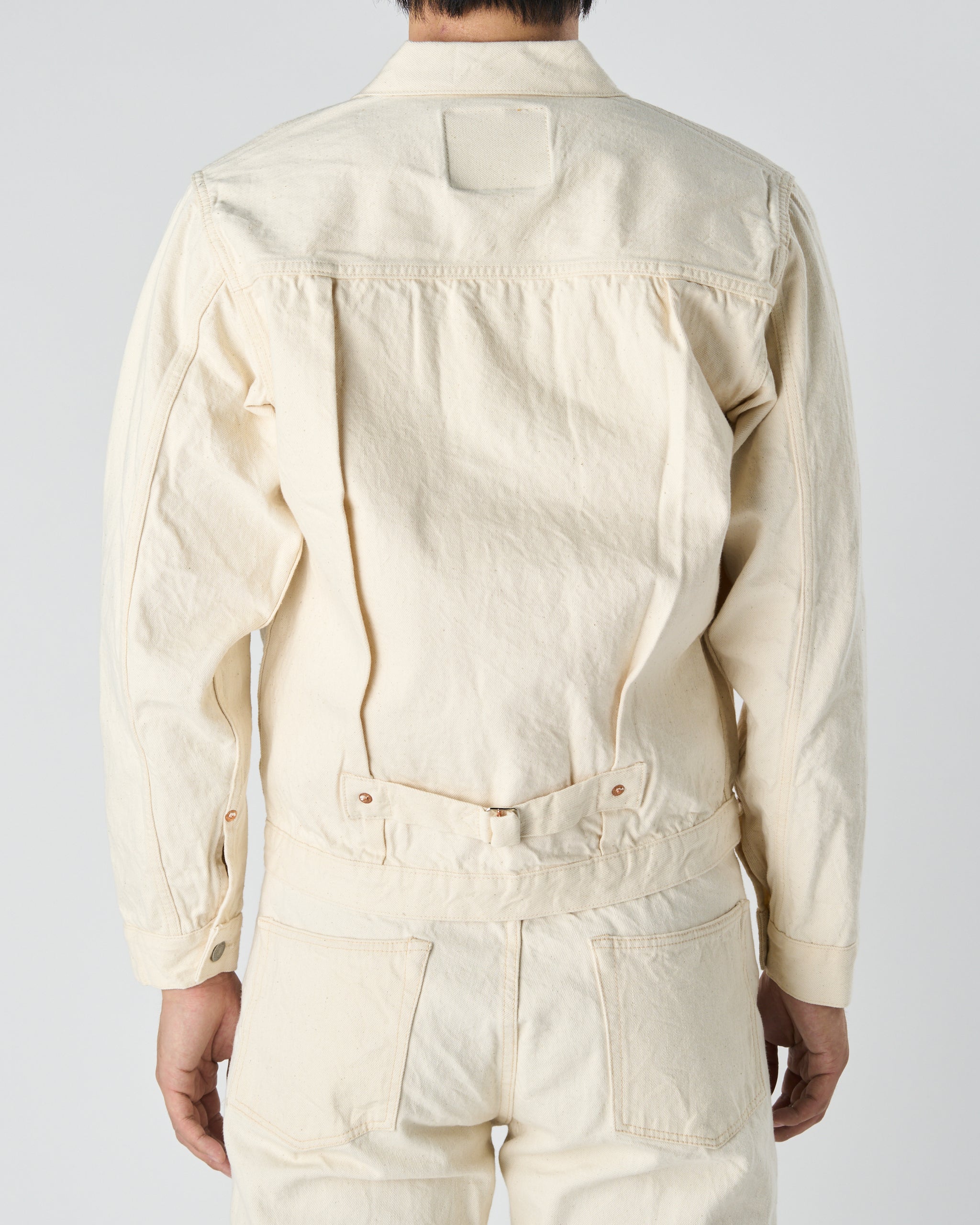 希少★フルカウント 2107EC 38 1stType Jacketホワイト ★ 2107EC - Type 1 Ecru Denim Jacket - – FULLCOUNT