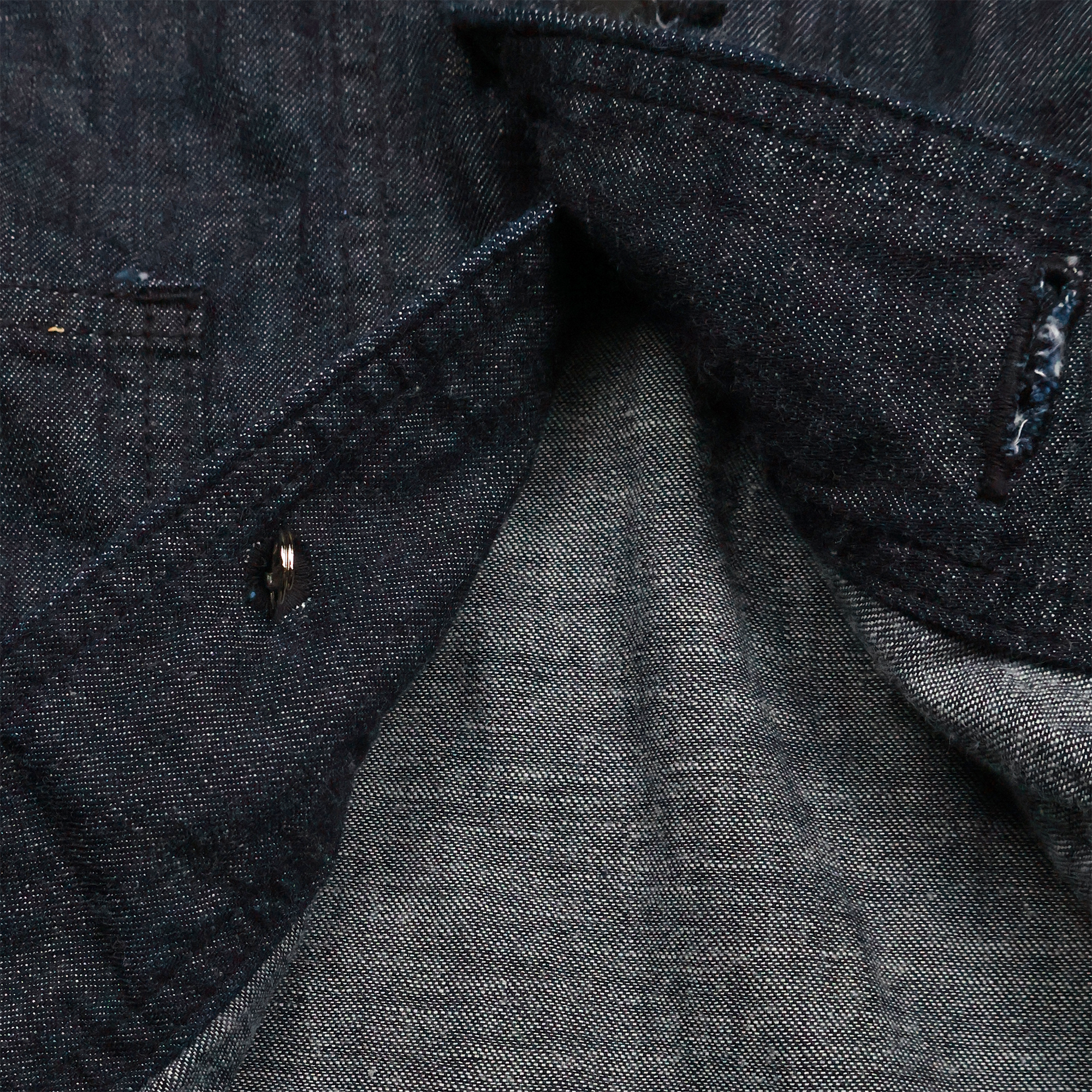 2026SS]2052-1 USN Shawl Collar Denim Coverall – FULLCOUNT