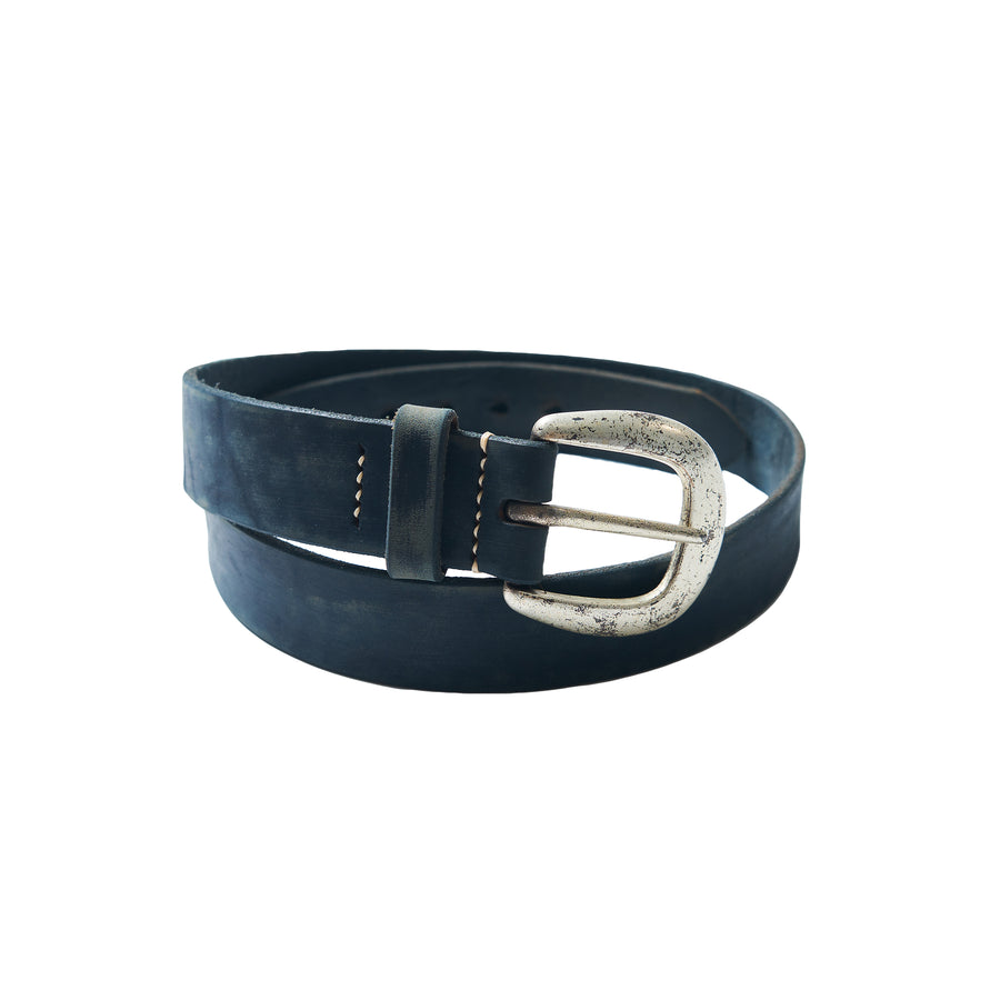 6210 Wild Leather Belt - Navy