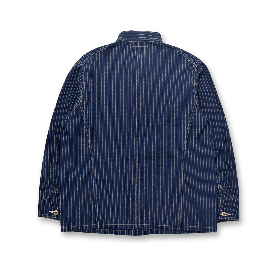 【2023AW】2033-1  Indigo Wabash Stripe Chore Jacket