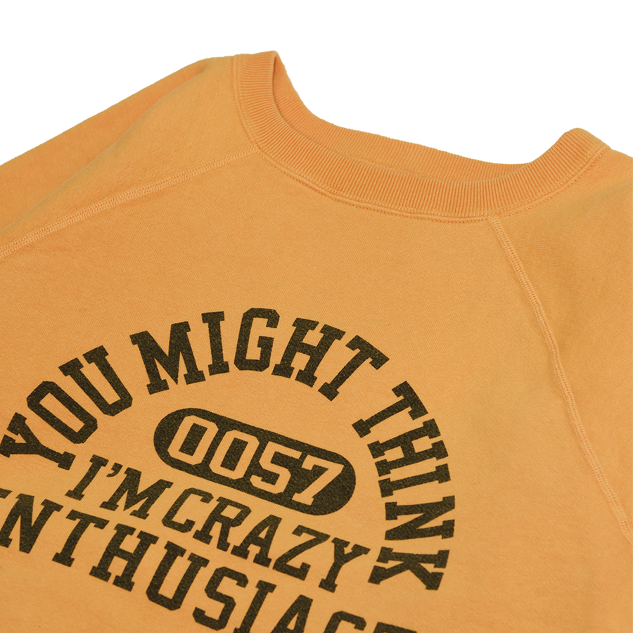 【2023AW】(Pre-Order)3765-3 Raglan Sleeve College Sweatshirts “YOU MIGHT THINK”